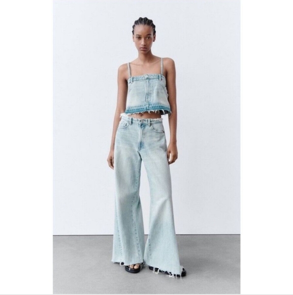 Zara Tops - Zara Denim Top